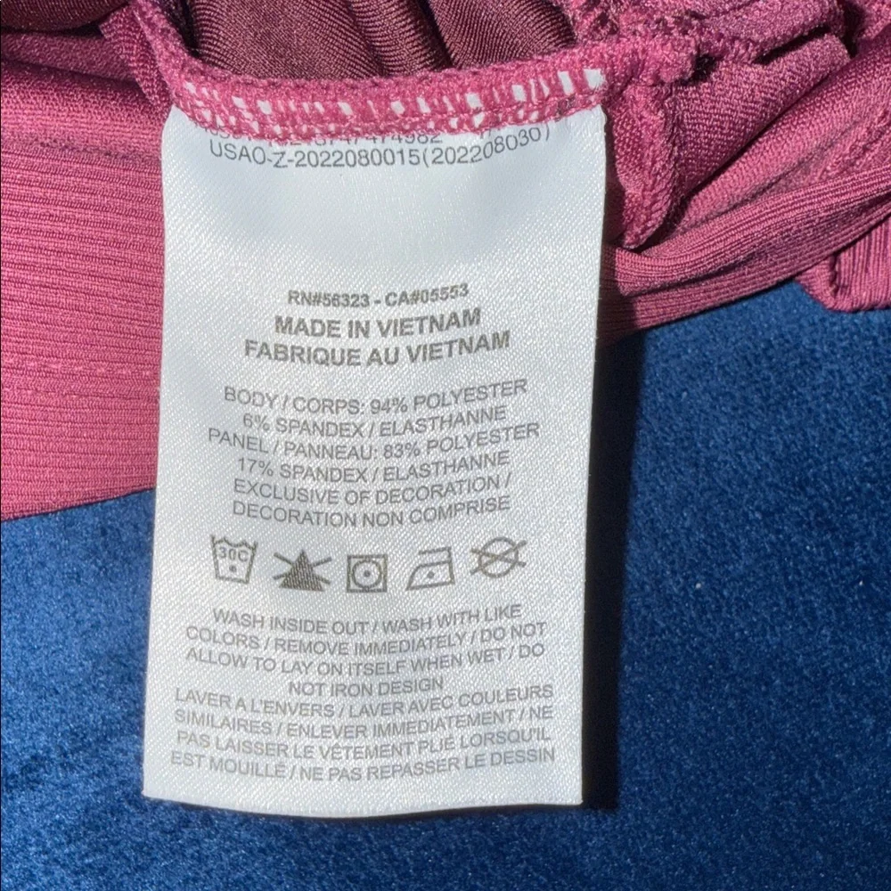 Nike Pink and Burgundy Half-Zip Top - Picture 5 of 11